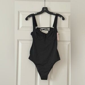 Victoria's Secret Black One-Piece Swimsuit with Strappy Detail